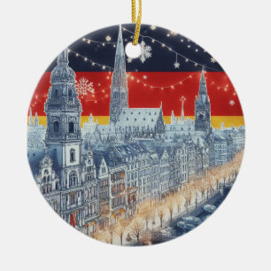 HAMBURG INSPIRIERT KERAMIK ORNAMENT