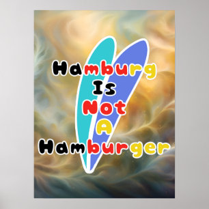 Hamburg Ist Kein Hamburger Poster