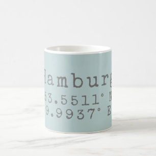 Hamburg Latitude Longitude Kaffeetasse