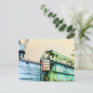 Hamburg Port Dock - Sachers Art - Postkarte