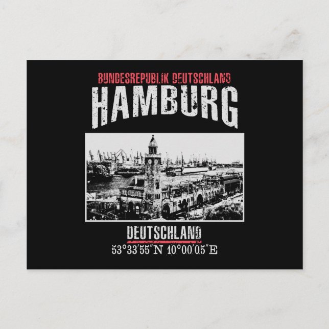 Hamburg Postkarte (Vorderseite)
