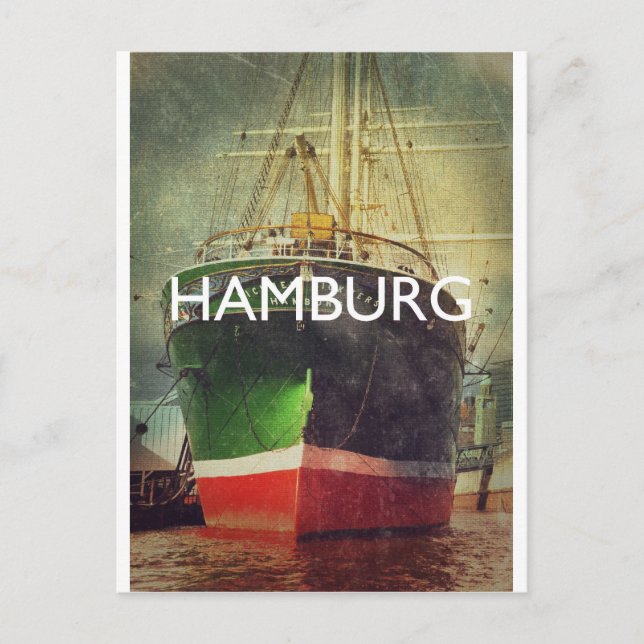 Hamburg Postkarte (Vorderseite)