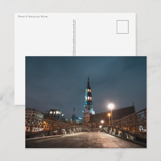 Hamburg Postkarte (Vorne/Hinten)