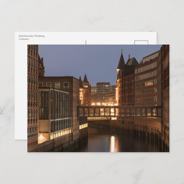 Hamburg Postkarte (Vorne/Hinten)