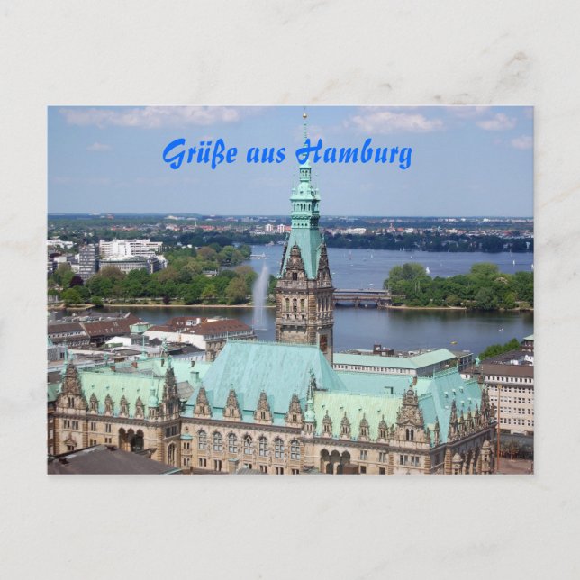 Hamburg Postkarte (Vorderseite)