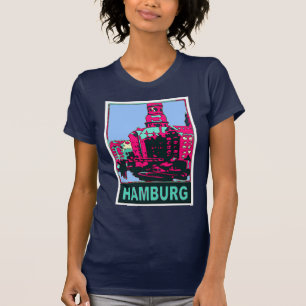 Hamburg-Reise-Plakat T-Shirt