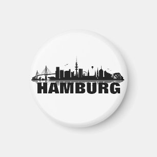 Hamburg Skyline Kühlschrank Magnet