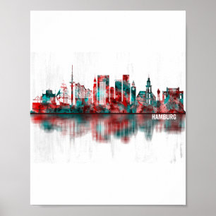 Hamburg Skyline Poster