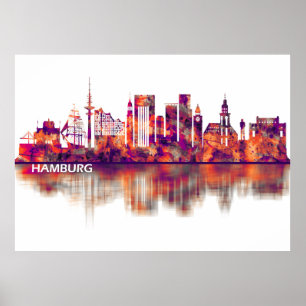 Hamburg Skyline Poster