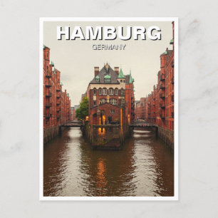 Hamburg Speicherstadt Deutschland - Reise Postkarte