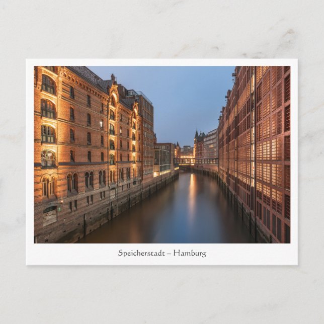 Hamburg Speicherstadt Postkarte (Vorderseite)