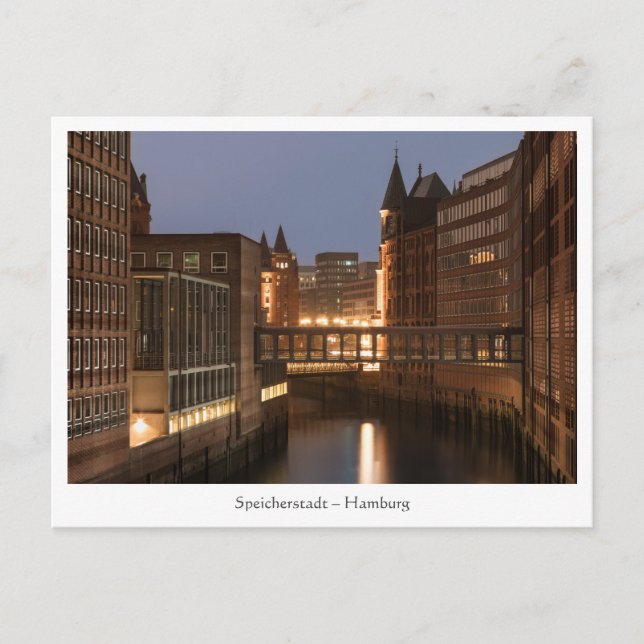 Hamburg Speicherstadt Postkarte (Vorderseite)