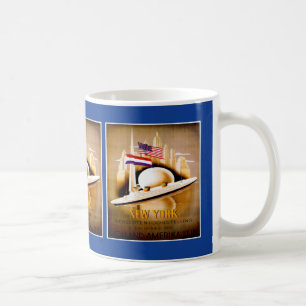 Hamburger-Amerika-Vintage-Poster Kaffeetasse