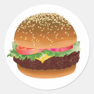Hamburger Aufkleber