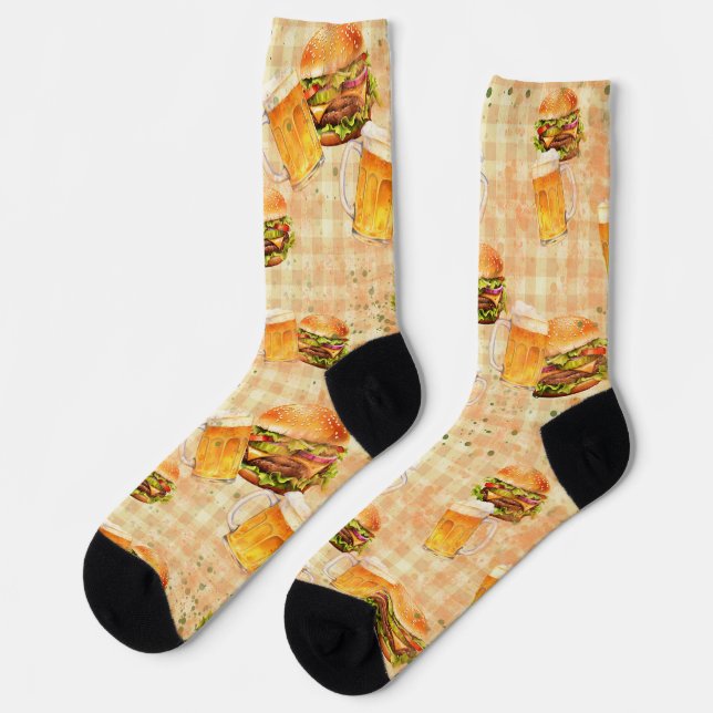Hamburger Bier Socken (Linkes Detail)