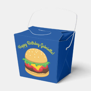 Hamburger Birthday Party Burger Gefallen Box Geschenkschachtel