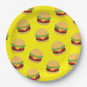 Hamburger Birthday Party Burger Paper Teller