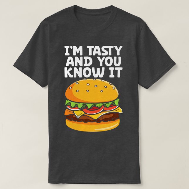 Hamburger Bun Cheeseburger Burger GRILLEN Fast T-Shirt (Design vorne)
