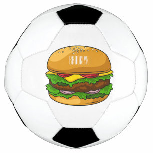 Hamburger Cartoon Fußball