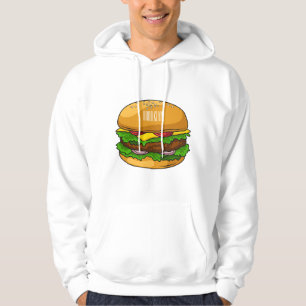 Hamburger Cartoon Hoodie