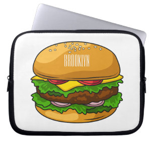 Hamburger Cartoon Laptopschutzhülle