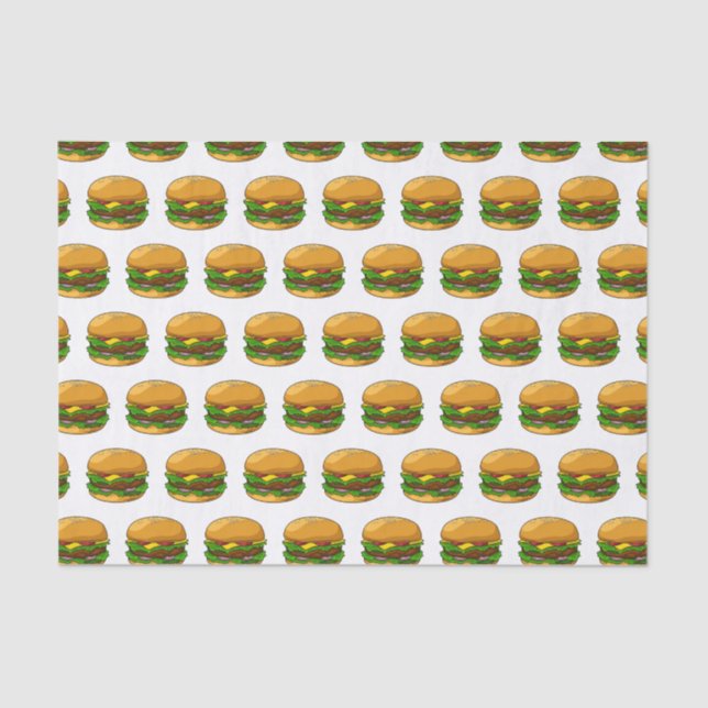 Hamburger Cartoon Seidenpapier (Vorderseite)