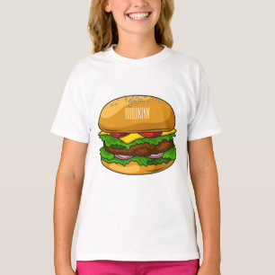 Hamburger Cartoon T-Shirt