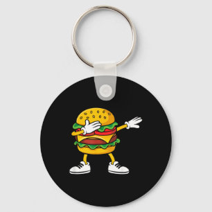 Hamburger Cheese BBQ Liebhaber Lustiger Dabbing Bu Schlüsselanhänger