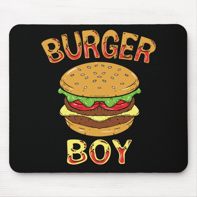 HAMBURGER / CHEESEBURGER: Burger Boy Mousepad (Vorne)