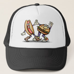 Hamburger des Würstchen-n Truckerkappe