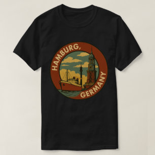 Hamburger deutscher Hafenstadt T-Shirt