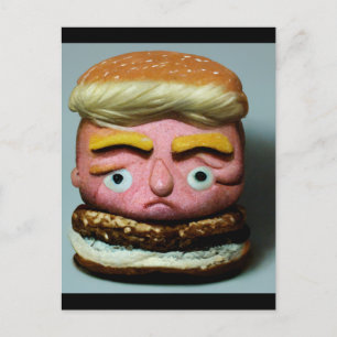 Hamburger Donald Trump Postkarte