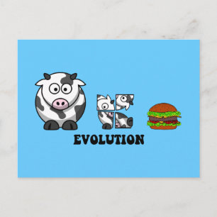 Hamburger-Evolution Postkarte