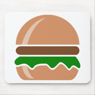 Hamburger Fast Food ein Sandwich Mousepad