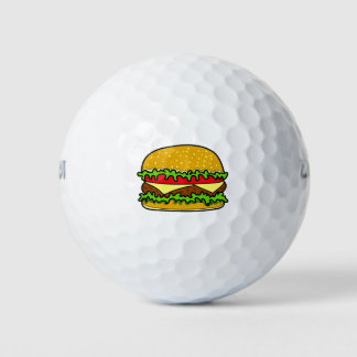 Hamburger Fast Food Golfball