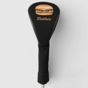 Hamburger Fast Food Illustration mit Individuelle  Golf Headcover