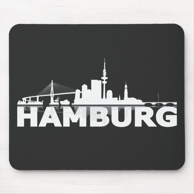 Hamburger Geschenkidee Mousepad (Vorne)