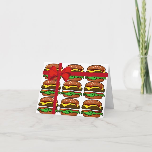 Hamburger Gift Grußkarte Karte (Vorderseite)