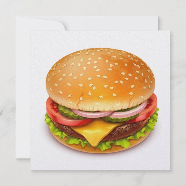 Hamburger GRILLEN Cook Out - 4. Juli Einladung (Vorderseite)