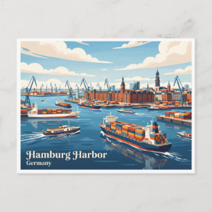 Hamburger Hafen Deutschland Postkarte