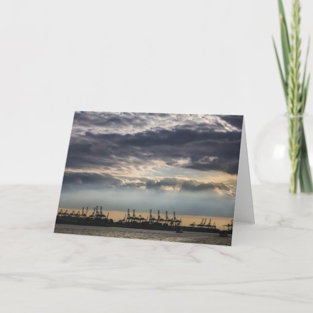 Hamburger Hafen Karte (Vorderseite)