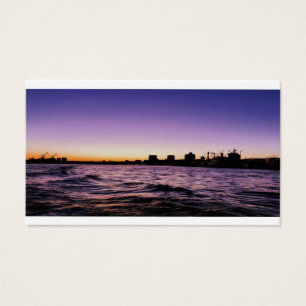 Hamburger Hafen Silhouette Sunset