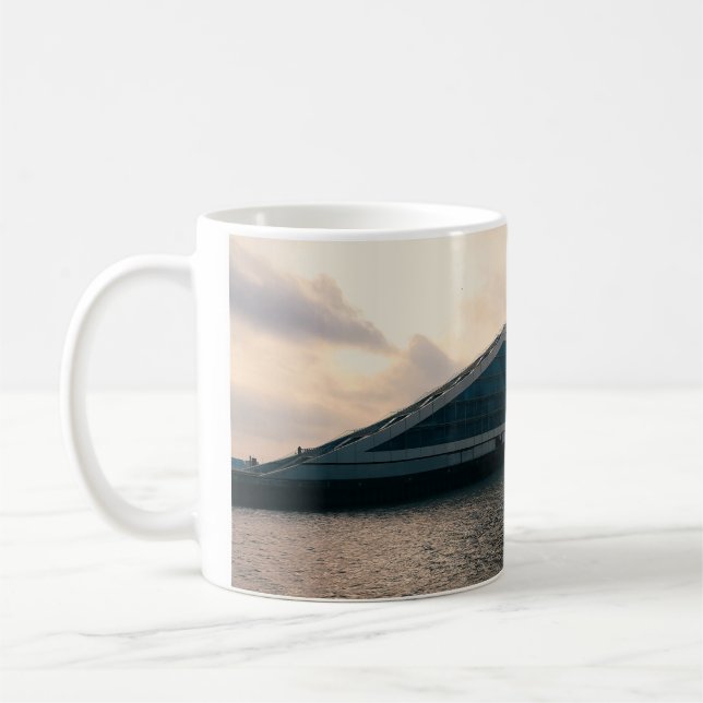 Hamburger Hafenfischerei Hafendockland Kaffeetasse (Links)