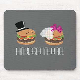 Hamburger-Heirat -- Asl-Spiel auf Wörtern Mousepad