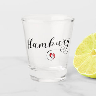 Hamburger Herzenflagge, Deutschland Schnapsglas