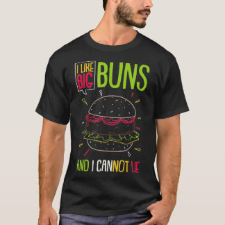 Hamburger ich mag große Brötchen und ich kann Burg T-Shirt