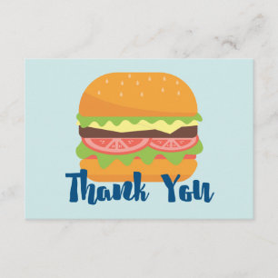 Hamburger Illustration Vielen Dank Dankeskarte