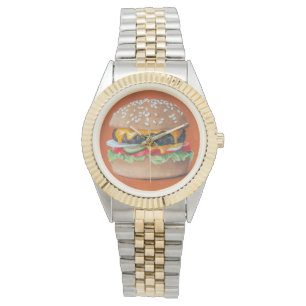 Hamburger Illustrationsustrationsuhren Armbanduhr
