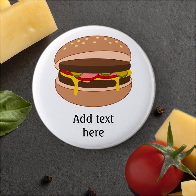 Hamburger in Bun-Bild - Text hinzufügen Button (Von Creator hochgeladen)