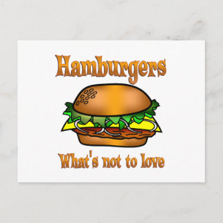Hamburger in der Liebe Postkarte